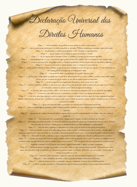 Artigos da Declaração Universal dos Direitos Humanos.