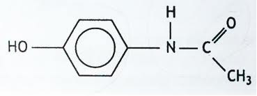 Fórmula química do acetoaminofen
