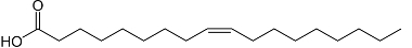 Fórmula estrutural do ácido oleico