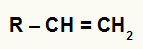 Fórmula estrutural de alceno qualquer