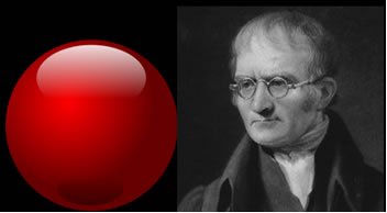 Cientista John Dalton e seu modelo atômico