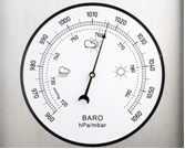 O barômetro é usado para medir a pressão atmosférica