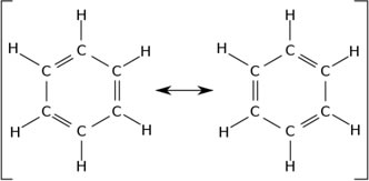 Estrutura de benzeno em ressonância