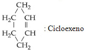 Nomenclatura e estrutura de cicloexeno