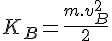 Fórmula da Energia Cinética no Ponto B