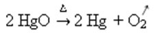 Equação química com símbolo de aquecimento