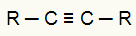 Fórmula estrutural geral de um alcino