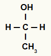 Fórmula estrutural de um álcool qualquer