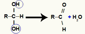 Formação da carbonila durante a redução do ácido carboxílico