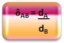 Fórmula matemática da densidade relativa