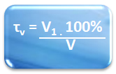 Fórmula da porcentagem em volume de uma solução