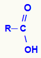 Fórmula estrutural geral de um ácido carboxílico