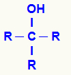Fórmula estrutural geral de um álcool
