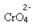 Fórmula do óxido de cromo.