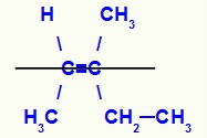 Fórmula estrutural de um isômero Z