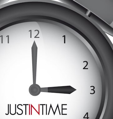 “Just in Time”, em tradução livre, significa “em cima da hora”