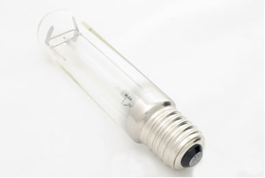Exemplo de lâmpada de vapor de sódio do tipo tubular