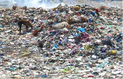 Os plásticos jogados em lixões se acumulam e agridem o meio ambiente