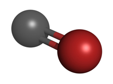 Molécula de monóxido de carbono
