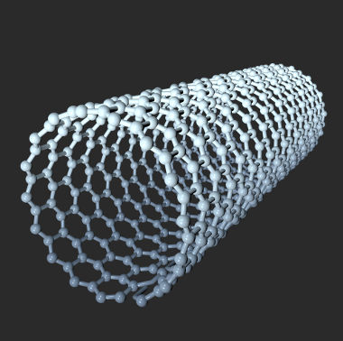 Representação de um nanotubo de carbono
