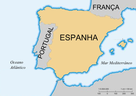 A Galícia, localizada na Península Ibérica, é hoje parte do território espanhol