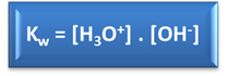 Fórmula do produto iônico da água (Kw)