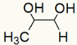Fórmula estrutural do Propan-1,2-diol