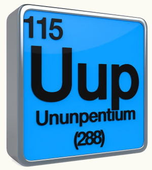 Sigla do elemento Ununpêntio / Ununpentium