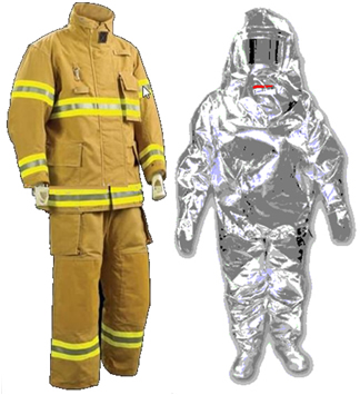 Vestimentas de kevlar utilizadas no combate a incêndios